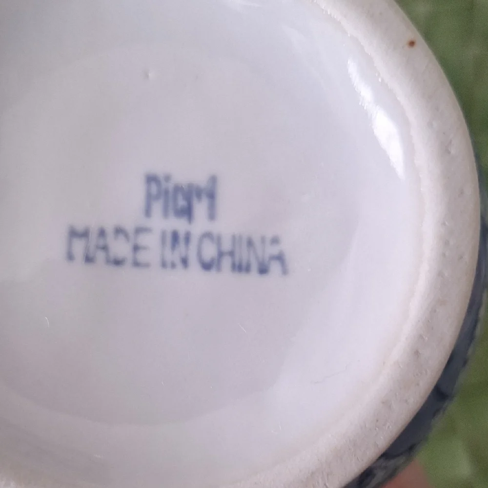 Pier 1 Blue and White Ceramic Teapot
